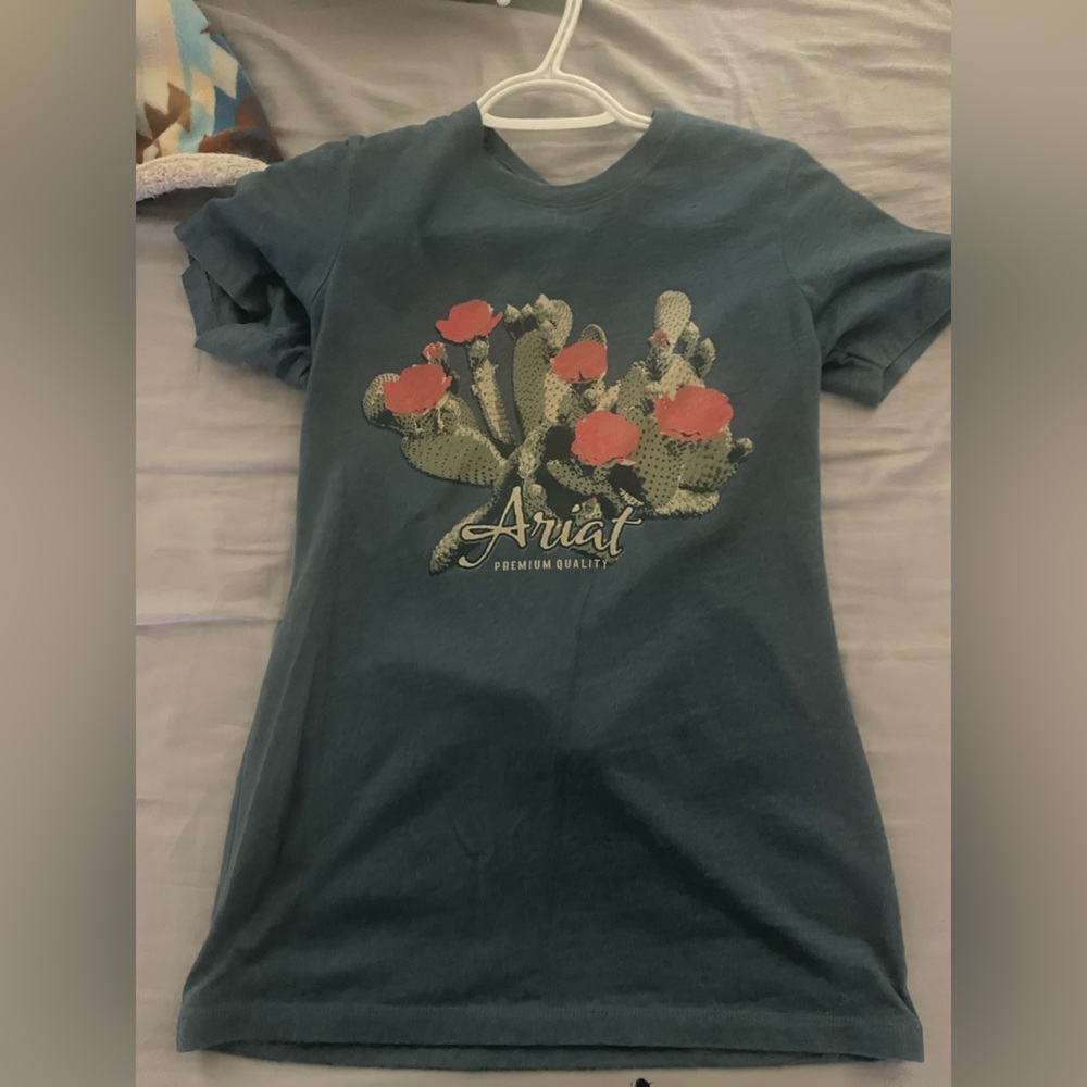 Ariat Teal Cactus Graphic Tee